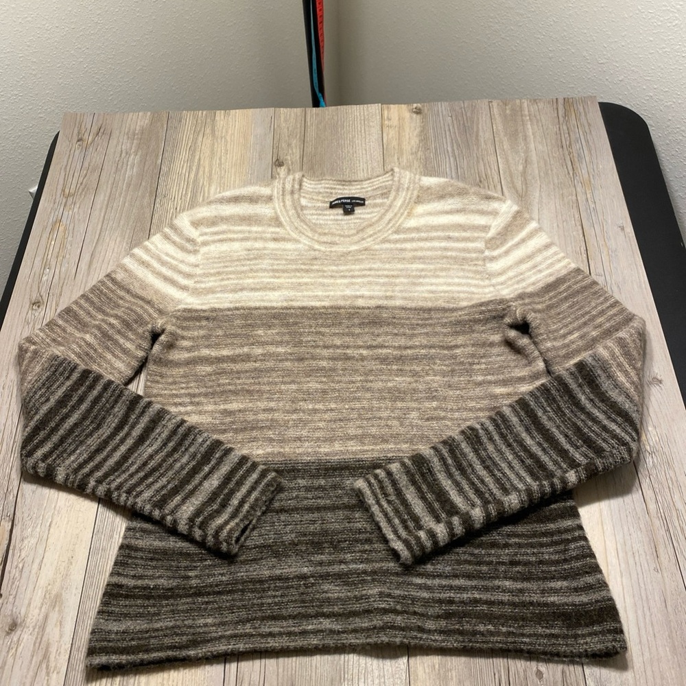 James Perse Los Angeles Wool Blend Women’s Luxury Sweater Ombré Colorway 1 Small